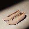 image:imageDREAM PAIRS Womens Mila Low Chunky Heel Pump ShoesNudeSuede