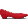 image:imageDREAM PAIRS Womens Mila Low Chunky Heel Pump ShoesRedSuede