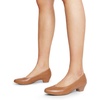 image:imageDREAM PAIRS Womens Mila Low Chunky Heel Pump ShoesTanPu