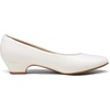 image:imageDREAM PAIRS Womens Mila Low Chunky Heel Pump ShoesWhitePu
