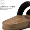 image:imageDREAM PAIRS Womens Open Toe Slides Sandals Comfortable Arch Support Footbed Two Strap Slipon Fashion Casual Beach Vacation Lightweight Flat Sandals Summer for WomenBlack