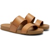 image:imageDREAM PAIRS Womens Open Toe Slides Sandals Comfortable Arch Support Footbed Two Strap Slipon Fashion Casual Beach Vacation Lightweight Flat Sandals Summer for WomenNatural