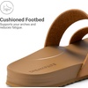 image:imageDREAM PAIRS Womens Open Toe Slides Sandals Comfortable Arch Support Footbed Two Strap Slipon Fashion Casual Beach Vacation Lightweight Flat Sandals Summer for WomenNatural