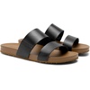 image:imageDREAM PAIRS Womens Open Toe Slides Sandals Comfortable Arch Support Footbed Two Strap Slipon Fashion Casual Beach Vacation Lightweight Flat Sandals Summer for WomenBlack