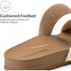 image:imageDREAM PAIRS Womens Open Toe Slides Sandals Comfortable Arch Support Footbed Two Strap Slipon Fashion Casual Beach Vacation Lightweight Flat Sandals Summer for WomenBeige