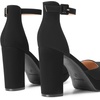image:imageDREAM PAIRS Womens Platform Chunky High Heels Closed Toe Block Ankle Strap Dress Bridal Party Wedding ShoesBlacknubuck