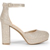 image:imageDREAM PAIRS Womens Platform Chunky High Heels Closed Toe Block Ankle Strap Dress Bridal Party Wedding ShoesGold