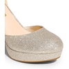 image:imageDREAM PAIRS Womens Platform Chunky High Heels Closed Toe Block Ankle Strap Dress Bridal Party Wedding ShoesGold