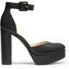 image:imageDREAM PAIRS Womens Platform High Chunky Heels Closed Toe Block Ankle Strap Dress Buckle Round Toe Wedding Party Comfortable Pumps ShoesBlackpu