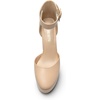 image:imageDREAM PAIRS Womens Platform High Chunky Heels Closed Toe Block Ankle Strap Dress Buckle Round Toe Wedding Party Comfortable Pumps ShoesNudepu