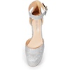 image:imageDREAM PAIRS Womens Platform High Chunky Heels Closed Toe Block Ankle Strap Dress Buckle Round Toe Wedding Party Comfortable Pumps ShoesSilverglitter