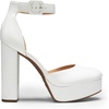 image:imageDREAM PAIRS Womens Platform High Chunky Heels Closed Toe Block Ankle Strap Dress Buckle Round Toe Wedding Party Comfortable Pumps ShoesWhitepu