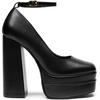 image:imageDREAM PAIRS Womens Platform High Heels Closed Toe Chunky Block Pumps Square Toe Ankle Strap Dress Fashion Party Y2K ShoesBlackpu