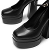 image:imageDREAM PAIRS Womens Platform High Heels Closed Toe Chunky Block Pumps Square Toe Ankle Strap Dress Fashion Party Y2K ShoesBlackpu