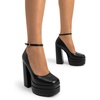 image:imageDREAM PAIRS Womens Platform High Heels Closed Toe Chunky Block Pumps Square Toe Ankle Strap Dress Fashion Party Y2K ShoesBlackpu