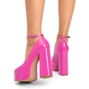 image:imageDREAM PAIRS Womens Platform High Heels Closed Toe Chunky Block Pumps Square Toe Ankle Strap Dress Fashion Party Y2K ShoesHot Pinkpat