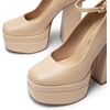 image:imageDREAM PAIRS Womens Platform High Heels Closed Toe Chunky Block Pumps Square Toe Ankle Strap Dress Fashion Party Y2K ShoesNudepu