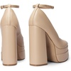 image:imageDREAM PAIRS Womens Platform High Heels Closed Toe Chunky Block Pumps Square Toe Ankle Strap Dress Fashion Party Y2K ShoesNudepu