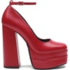 image:imageDREAM PAIRS Womens Platform High Heels Closed Toe Chunky Block Pumps Square Toe Ankle Strap Dress Fashion Party Y2K ShoesRedpu