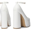 image:imageDREAM PAIRS Womens Platform High Heels Closed Toe Chunky Block Pumps Square Toe Ankle Strap Dress Fashion Party Y2K ShoesWhitepu