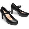 image:imageDREAM PAIRS Womens Pumps Close Toe Classic High Heels Round Toe Comfortable Low Platform Mary Jane Dress ShoesBlack