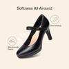 image:imageDREAM PAIRS Womens Pumps Close Toe Classic High Heels Round Toe Comfortable Low Platform Mary Jane Dress ShoesBlack