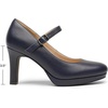 image:imageDREAM PAIRS Womens Pumps Close Toe Classic High Heels Round Toe Comfortable Low Platform Mary Jane Dress ShoesNavy
