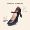 image:imageDREAM PAIRS Womens Pumps Close Toe Classic High Heels Round Toe Comfortable Low Platform Mary Jane Dress ShoesNavy
