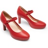 image:imageDREAM PAIRS Womens Pumps Close Toe Classic High Heels Round Toe Comfortable Low Platform Mary Jane Dress ShoesRedpu