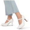 image:imageDREAM PAIRS Womens Pumps Close Toe Classic High Heels Round Toe Comfortable Low Platform Mary Jane Dress ShoesWhite
