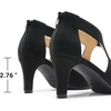 image:imageDREAM PAIRS Womens Pumps Closed Pointed Toe Kitten Heels Elegant Party Wedding Dress Shoes for WomenBlack