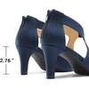 image:imageDREAM PAIRS Womens Pumps Closed Pointed Toe Kitten Heels Elegant Party Wedding Dress Shoes for WomenNavy