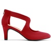 image:imageDREAM PAIRS Womens Pumps Closed Pointed Toe Kitten Heels Elegant Party Wedding Dress Shoes for WomenRed