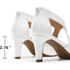 image:imageDREAM PAIRS Womens Pumps Closed Pointed Toe Kitten Heels Elegant Party Wedding Dress Shoes for WomenWhite