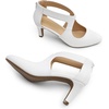 image:imageDREAM PAIRS Womens Pumps Closed Pointed Toe Kitten Heels Elegant Party Wedding Dress Shoes for WomenWhite