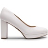 image:imageDREAM PAIRS Womens Pumps Closed Round Toe Chunky High Heels Platform Work Comfortable Dress Shoes for WomenWhitepu