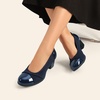 image:imageDREAM PAIRS Womens Pumps Low Chunky Block Closed Toe Shoes Work Comfortable Heels Round Toe DressNavy