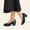 image:imageDREAM PAIRS Womens Pumps Low Chunky Block Closed Toe Shoes Work Comfortable Heels Round Toe DressNavy