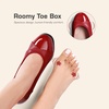 image:imageDREAM PAIRS Womens Pumps Low Chunky Block Closed Toe Shoes Work Comfortable Heels Round Toe DressRed