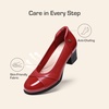 image:imageDREAM PAIRS Womens Pumps Low Chunky Block Closed Toe Shoes Work Comfortable Heels Round Toe DressRed