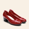 image:imageDREAM PAIRS Womens Pumps Low Chunky Block Closed Toe Shoes Work Comfortable Heels Round Toe DressRed
