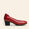 image:imageDREAM PAIRS Womens Pumps Low Chunky Block Closed Toe Shoes Work Comfortable Heels Round Toe DressRed