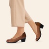 image:imageDREAM PAIRS Womens Pumps Low Chunky Block Closed Toe Shoes Work Comfortable Heels Round Toe DressTan