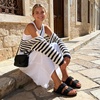 image:imageDREAM PAIRS Womens Slides Soft Genuine Footbed Sandals Comfortable Adjustable Double Buckle Slipon Flat Sandals with Arch Support Frame Dual Slippers for Summer 2026Black