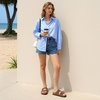 image:imageDREAM PAIRS Womens Slides Soft Genuine Footbed Sandals Comfortable Adjustable Double Buckle Slipon Flat Sandals with Arch Support Frame Dual Slippers for Summer 2026Brown