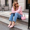 image:imageDREAM PAIRS Womens Slingback Kitten Low Block Heels Closed Pointed Toe Ankle Strap Elegant Dressy Pumps Wedding Party Dress Shoes for WomenLight Pink