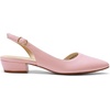 image:imageDREAM PAIRS Womens Slingback Kitten Low Block Heels Closed Pointed Toe Ankle Strap Elegant Dressy Pumps Wedding Party Dress Shoes for WomenLight Pink