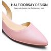 image:imageDREAM PAIRS Womens Slingback Kitten Low Block Heels Closed Pointed Toe Ankle Strap Elegant Dressy Pumps Wedding Party Dress Shoes for WomenLight Pink