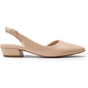 image:imageDREAM PAIRS Womens Slingback Kitten Low Block Heels Closed Pointed Toe Ankle Strap Elegant Dressy Pumps Wedding Party Dress Shoes for WomenNude