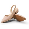 image:imageDREAM PAIRS Womens Slingback Kitten Low Block Heels Closed Pointed Toe Ankle Strap Elegant Dressy Pumps Wedding Party Dress Shoes for WomenNude